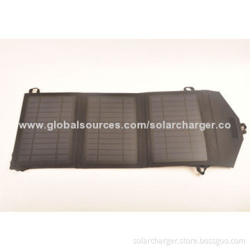 Foldable Solar Charger, 5V Dual USB-port Output Voltage